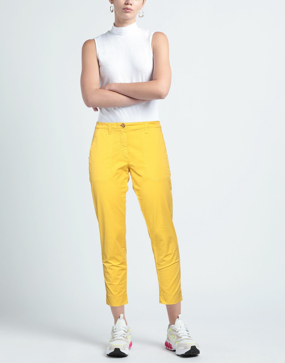 Manila Grace Womens Pants Marigold