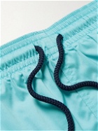 Vilebrequin - Man Slim-Fit Short-Length Swim Shorts - Blue