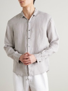 James Perse - Garment-Dyed Linen Shirt - Gray