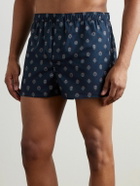 Derek Rose - Ledbury 83 Slim-Fit Printed Cotton Boxer Shorts - Blue