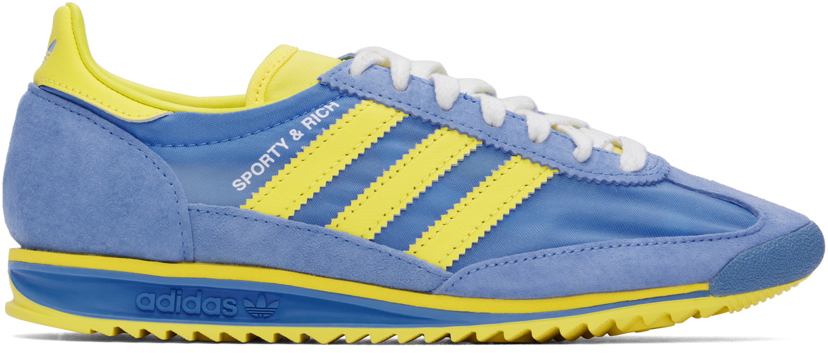 Adidas shoes blue and yellow on sale