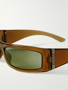 Gucci Eyewear - Injection Rectangular-Frame Acetate and Silver-Tone Sunglasses