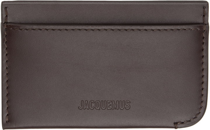 Photo: JACQUEMUS Brown 'Le Porte Curvo' Card Holder