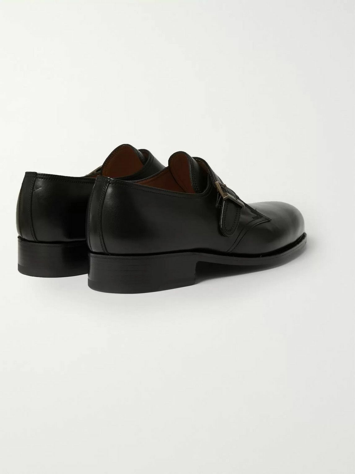 J.M. Weston - 531 Leather Monk Strap Shoes - Black