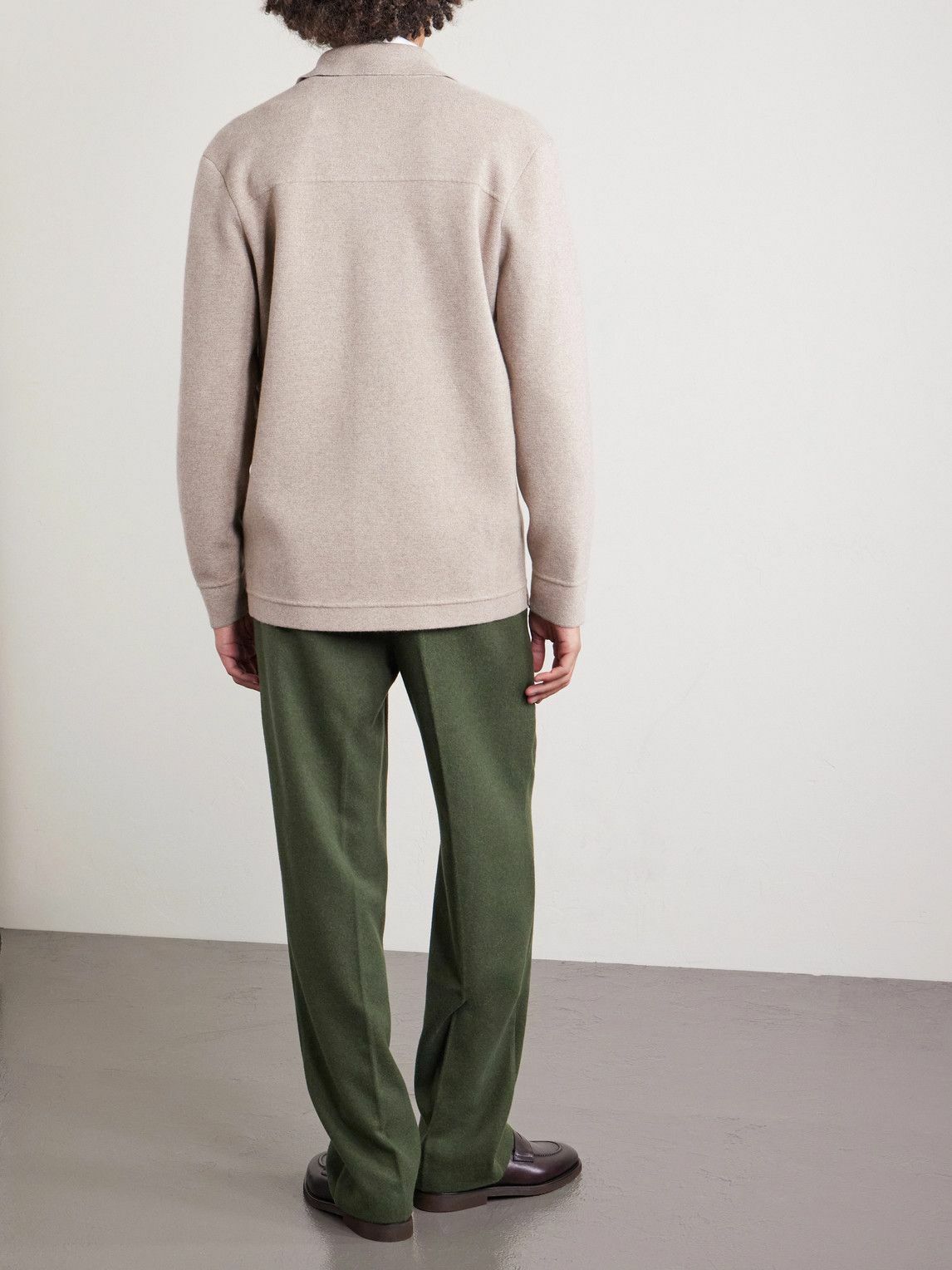 Dunhill - Cotton and Cashmere-Blend Overshirt - Neutrals