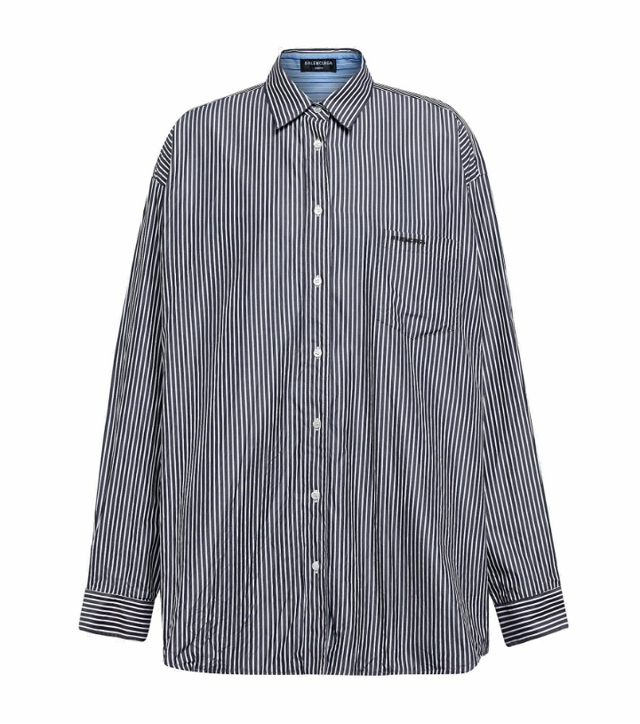 Photo: Balenciaga - Striped reversible shirt