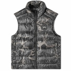 Canada Goose Men's Black Disc Crofton Vest in Black Classic Camo