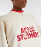 Acne Studios Logo distressed cotton jersey sweatshirt