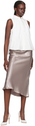 BOSS Pink Metallic Midi Skirt