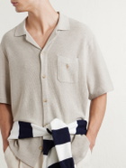 Polo Ralph Lauren - Convertible-Collar Logo-Embroidered Cotton-Piqué Shirt - Neutrals