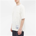 Instru(men-tal) by Mihara Men's Embroidered T-Shirt in White