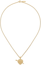 Ernest W. Baker Gold Cupid Necklace