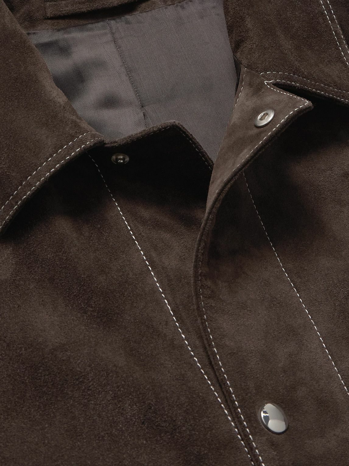 Mr P. - Crosta Suede Chore Jacket - Brown