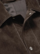 Mr P. - Crosta Suede Chore Jacket - Brown