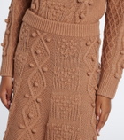 Emilia Wickstead Koda cable-knit wool skirt