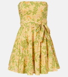 Poupette St Barth Christine cotton bandeau minidress