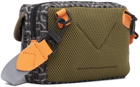 Kenzo Grey & Orange Jacquard Mini Crossbody Bag
