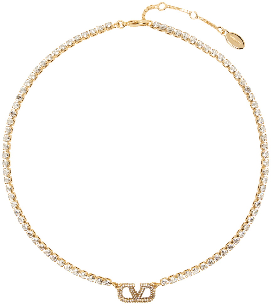Valentino Garavani Gold Brass Necklace