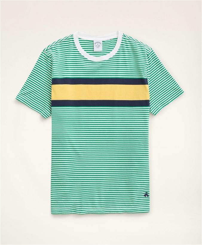 Photo: Brooks Brothers Men's Chest Stripe T-Shirt | Green