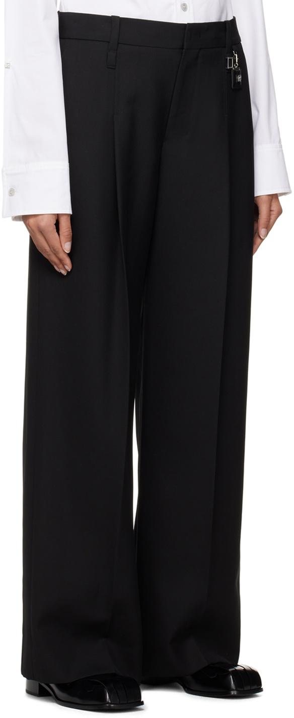 Wooyoungmi Black Wide Trousers