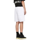 Essentials White Logo Shorts