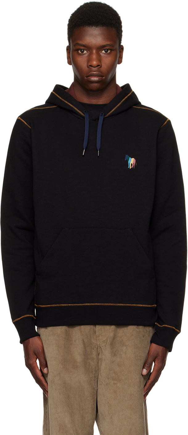 PS by Paul Smith Black Broad Stripe Zebra Hoodie PS by Paul Smith