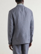 Oliver Spencer - Wilkins Pinstriped Linen Suit Jacket - Gray