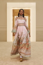 Zimmermann - Kaleidoscope silk and linen gown