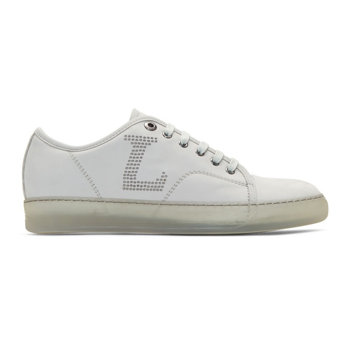 Photo: Lanvin Off-White Perforated Sneakers