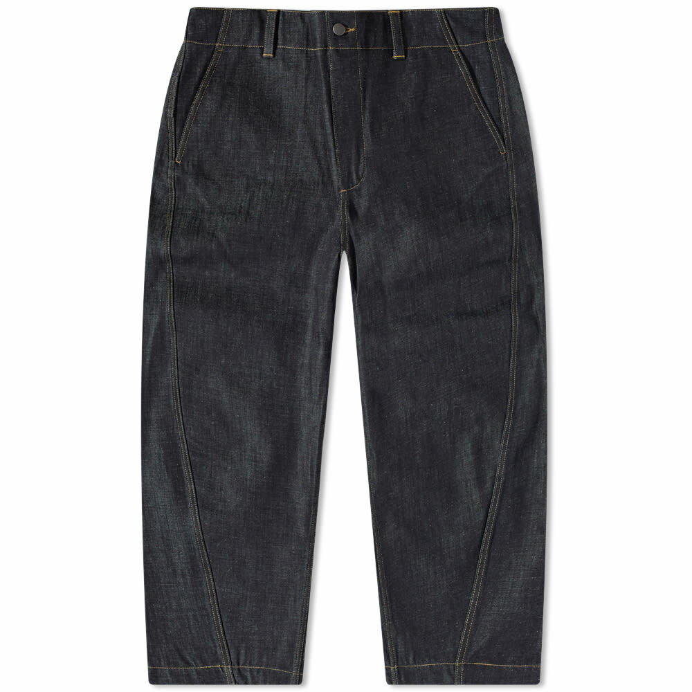 Studio Nicholson Men's Round Leg Denim Pant in Indigo Studio Nicholson