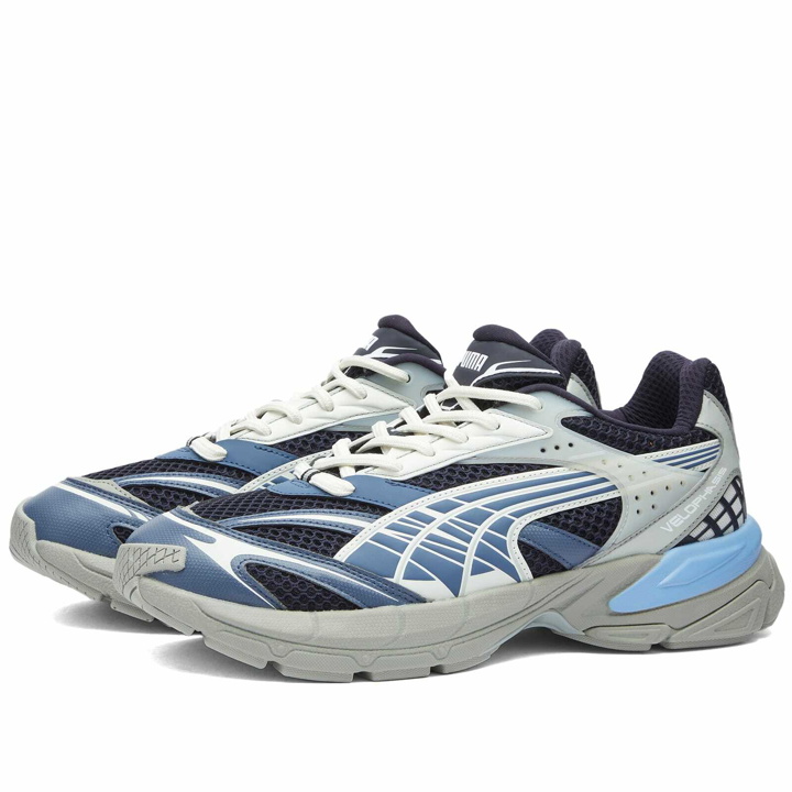Photo: Puma Men's Velophasis Phased Sneakers in Puma White/Inky Blue