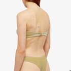 Oceanus Women's Keara Lurex Bikini Set in Yellow