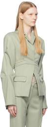 SRVC Green Slash Blazer