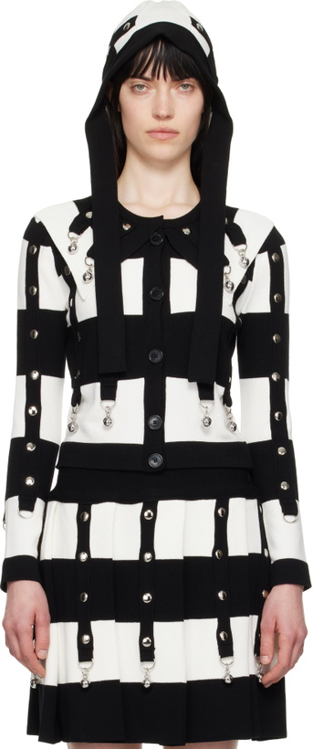 Photo: Chopova Lowena Black & White Kip Cardigan