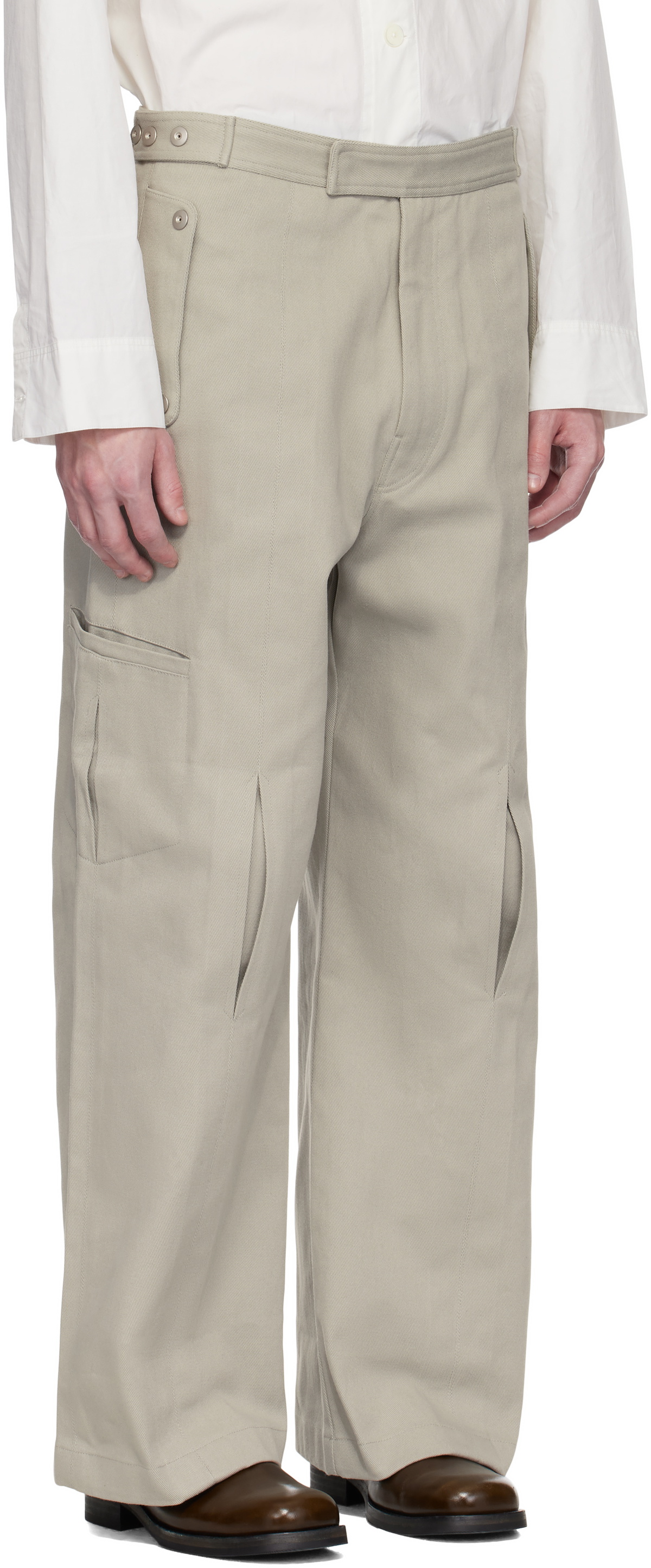 Omar Afridi Gray Carol Cargo Pants