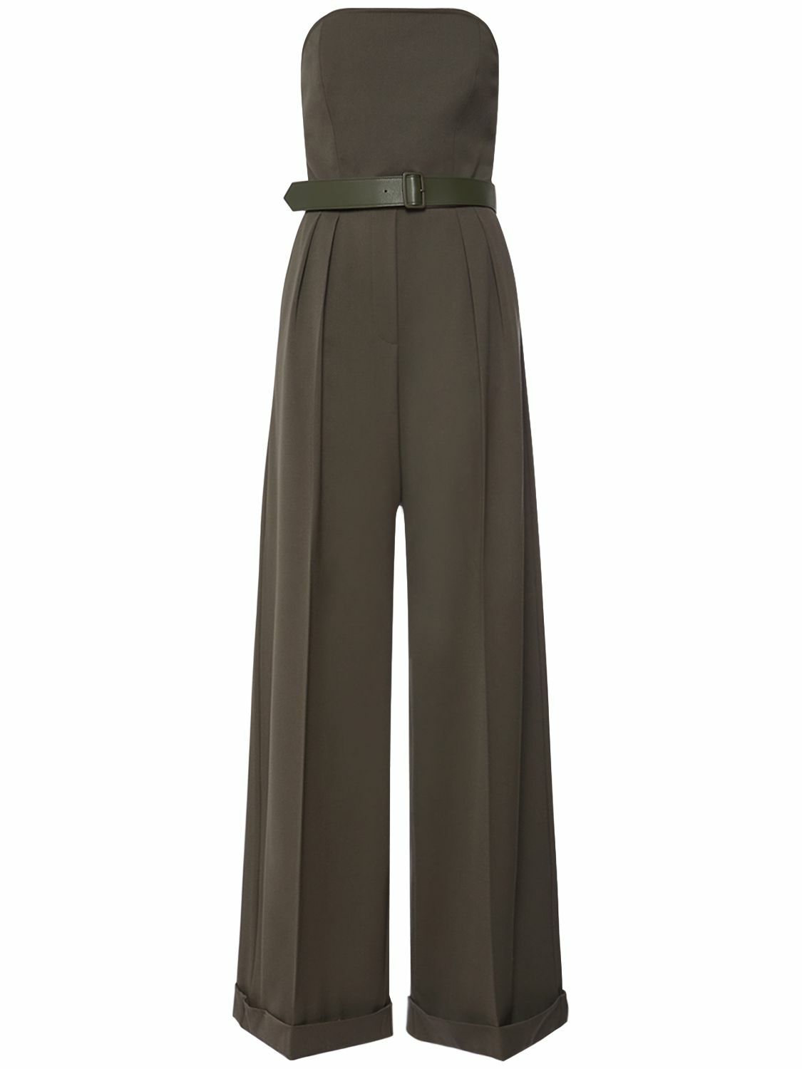 MAX MARA - Agguati Wool Gabardine Jumpsuit Max Mara