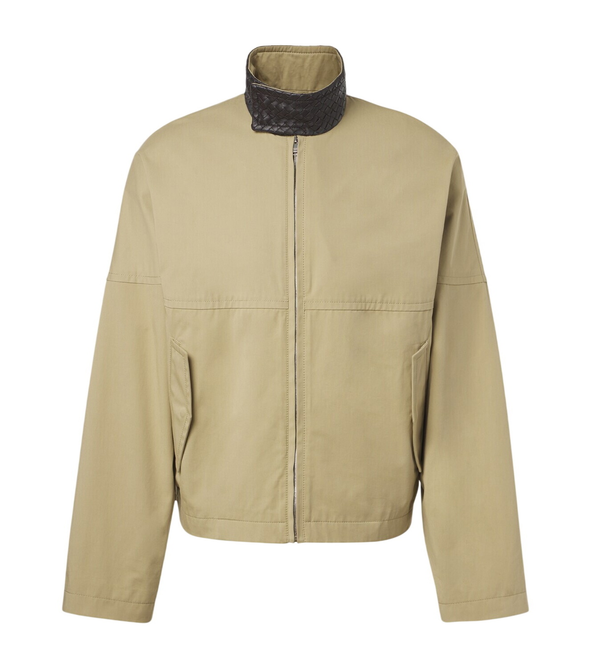 Bottega Veneta Coated cotton blouson jacket Bottega Veneta