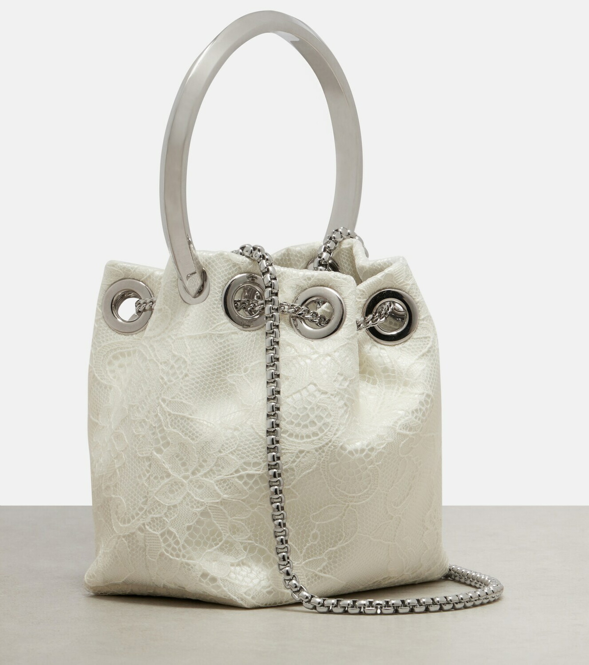 Jimmy Choo Bon Bon Micro lace bucket bag Jimmy Choo