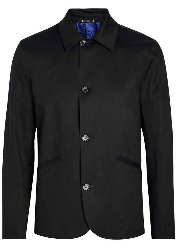 Photo: PS Paul Smith Tailored Lyocell and Cotton-blend Jacket Navy