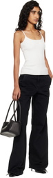 Courrèges White Reedition Rib Knit Tank Top