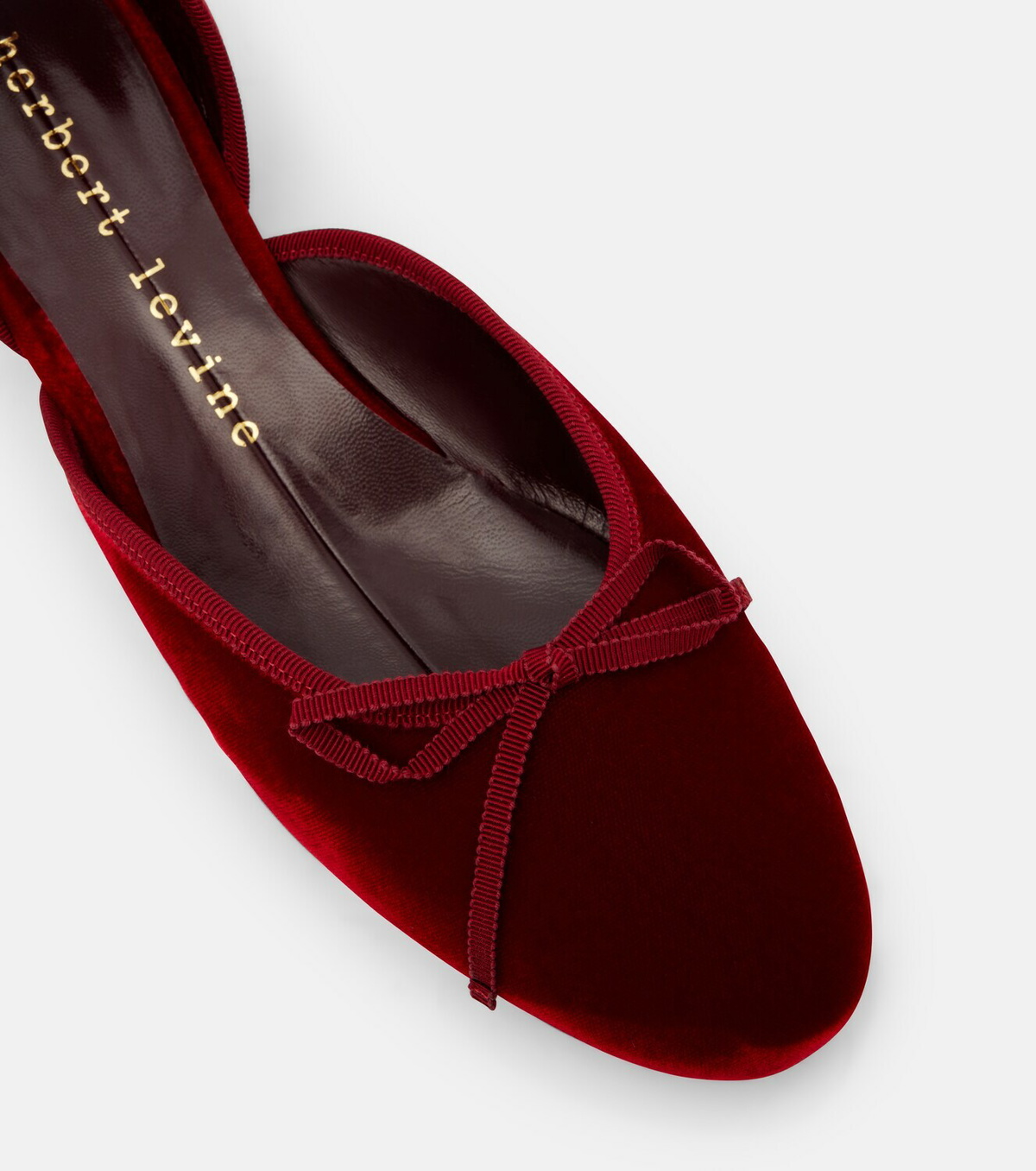 Herbert Levine 24/7 velvet ballet flats
