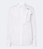Erdem Embellished cotton poplin shirt