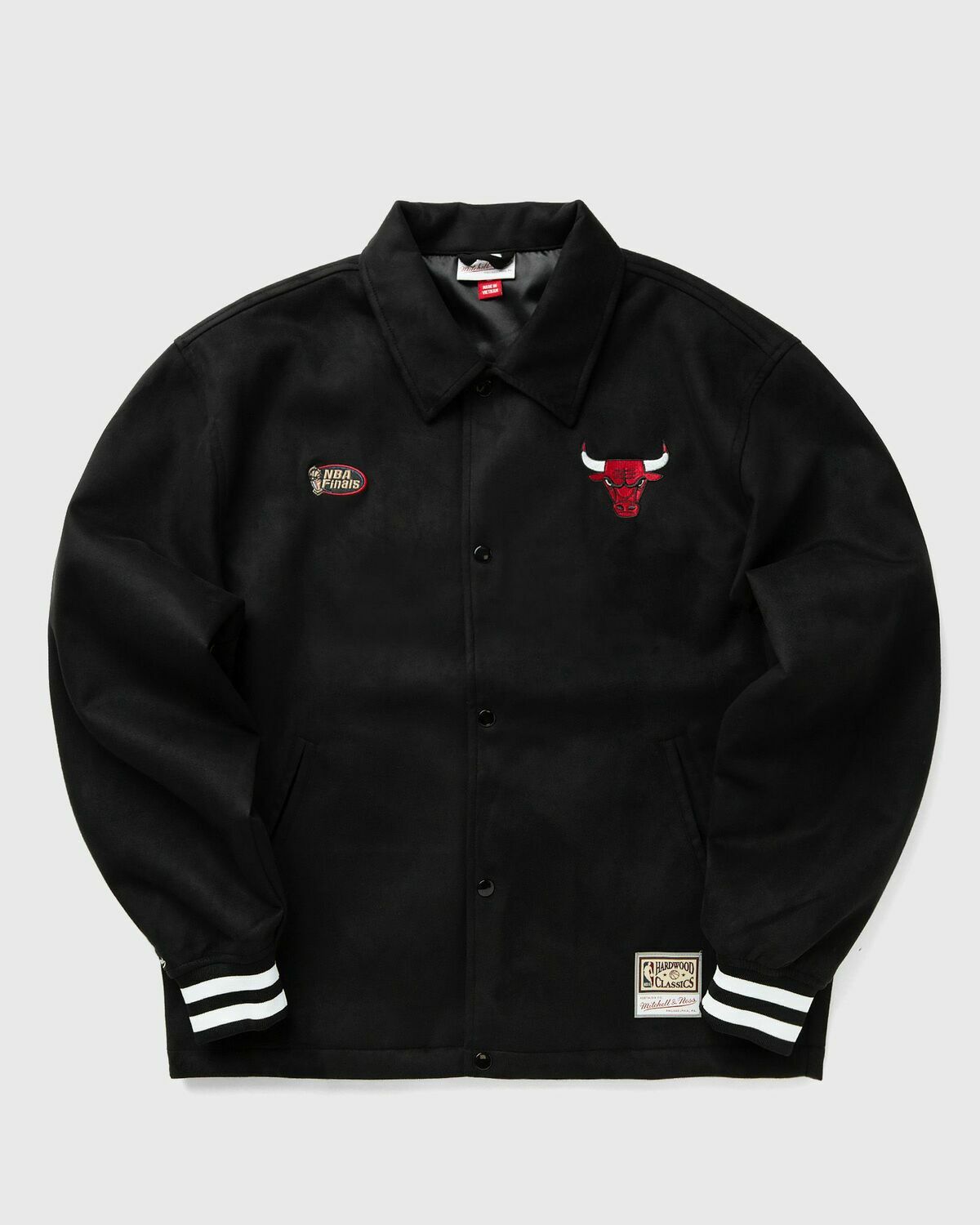 Mitchell & Ness NBA OVERSWEEP VARSITY COACHES JACKET CHICAGO BULLS Black Mens College Jackets/Team Jacket