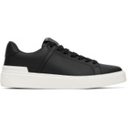 BALMAIN Black B-Court Calfskin Sneakers