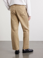Mr P. - Straight-Leg Cotton and Linen-Blend Trousers - Neutrals