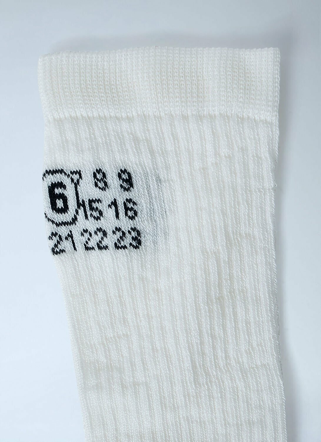 MM6 Maison Margiela Ribbed Knit Knee-High Socks