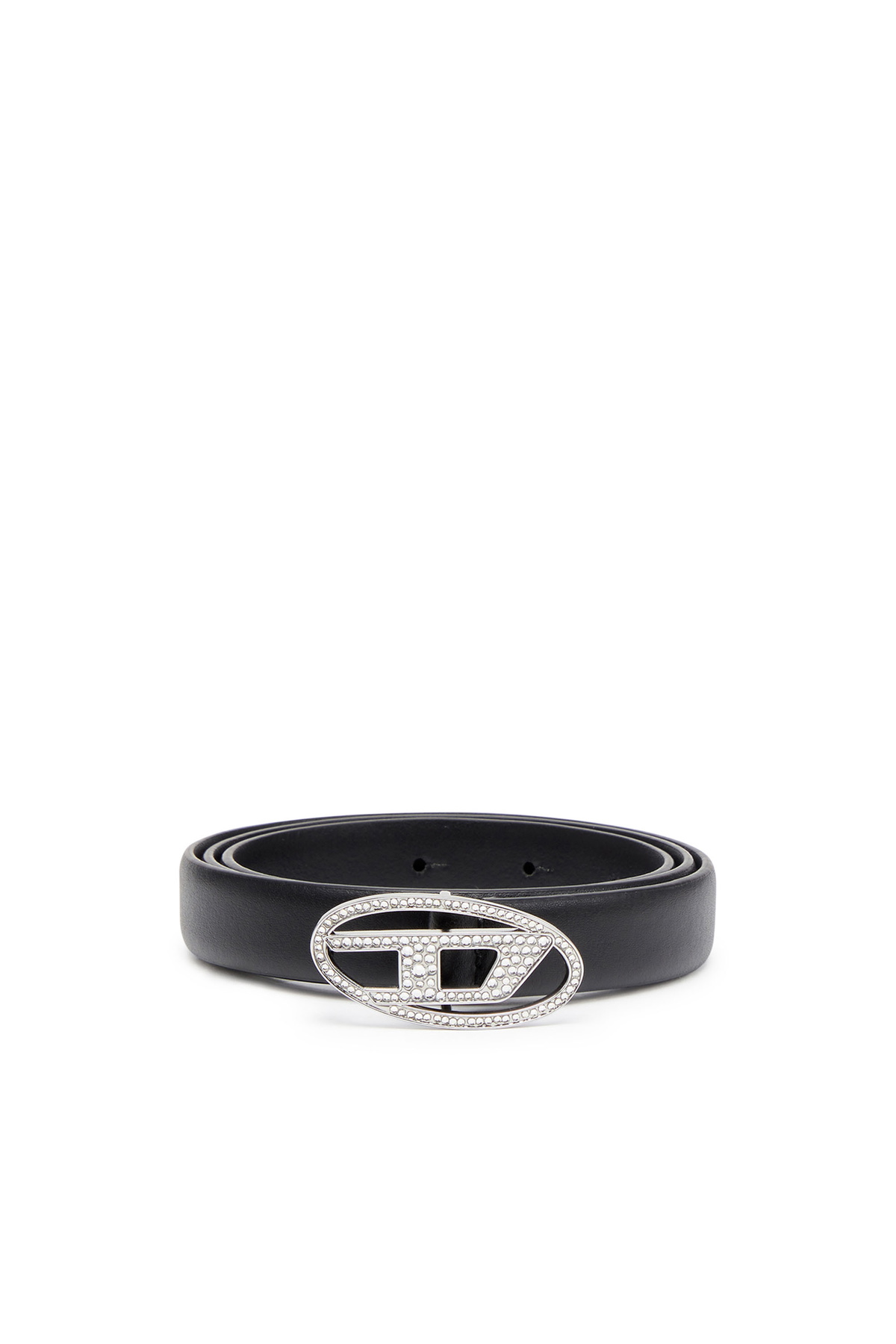 DIESEL☆ Slim leather belt with crystal buckle Diesel Slim leather belt with crystal buckle - Belts Womens