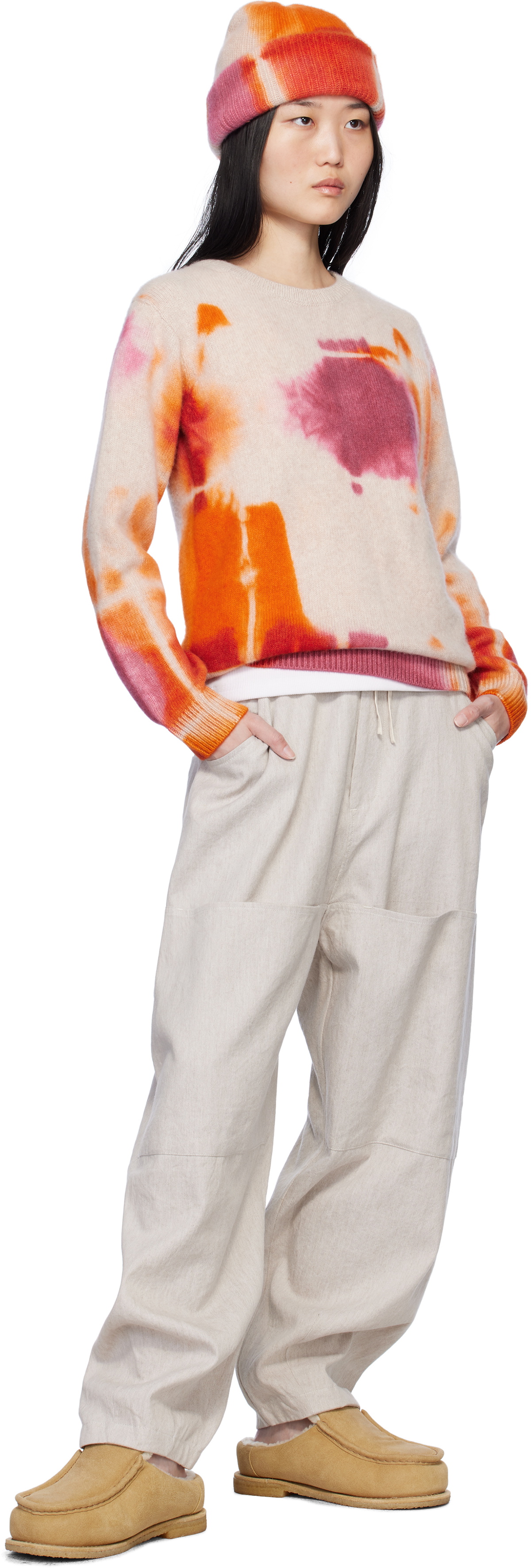 The Elder Statesman Multicolor Rorshach Malibu Sweater
