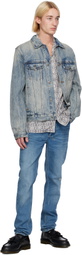 Ksubi Blue Classic Stairway Denim Jacket
