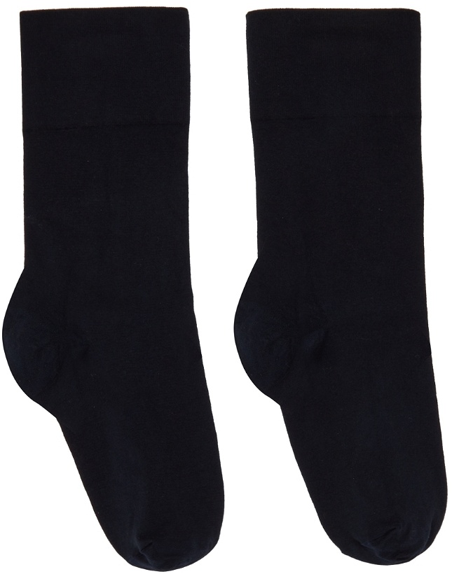 Photo: Wolford Navy Cotton Socks